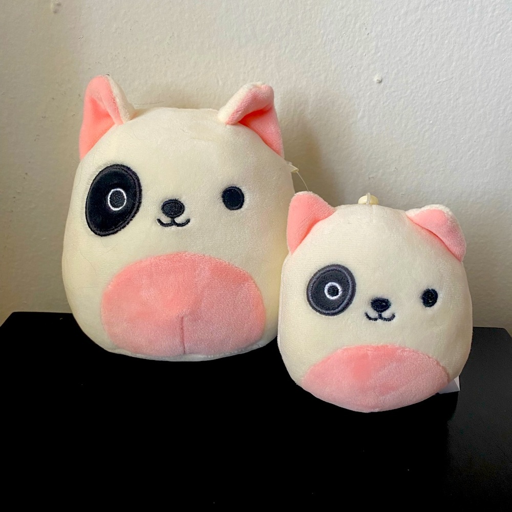 Squishmallow Charlie dog bundle 5” and clip brand new with tags